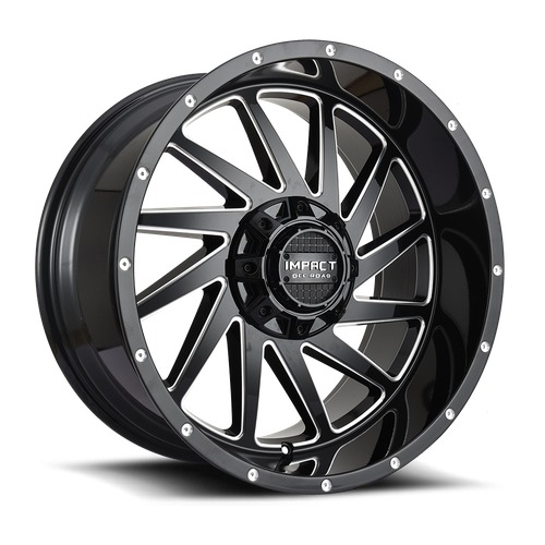 Impact Off-Road 811 Gloss Black Milled Photo