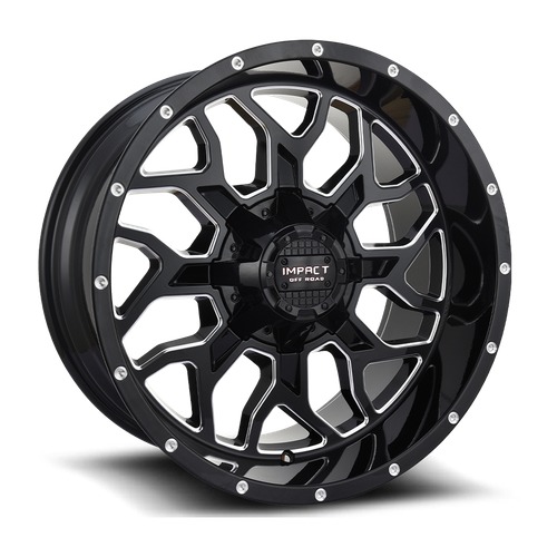 Impact Off-Road 813 Gloss Black Milled Photo