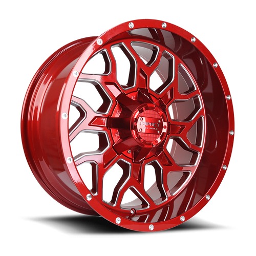 Impact Off-Road 813 Red Milled Photo