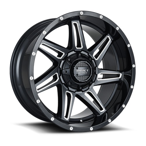 Impact Off-Road 820 Gloss Black Milled Photo