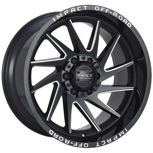 Impact Off-Road 824 Gloss Black Milled Photo