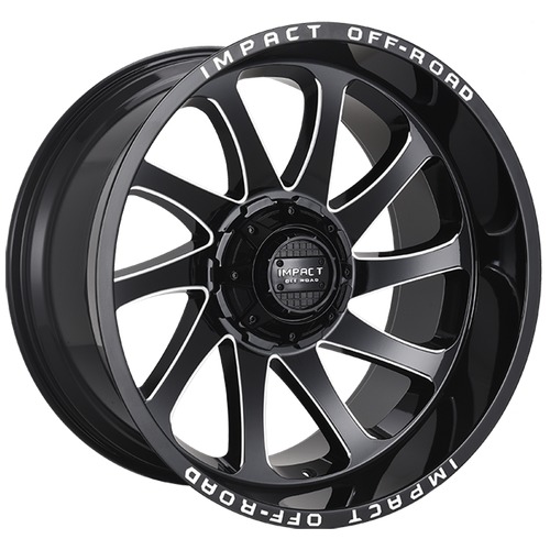 Impact Off-Road 825 Gloss Black Milled Photo