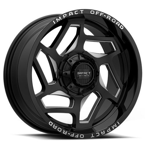Impact Off-Road 826 Gloss Black Milled Photo