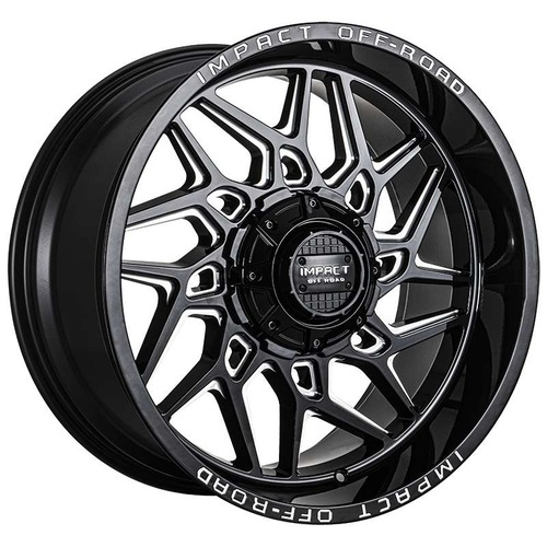 Impact Off-Road 829 Gloss Black Milled Photo