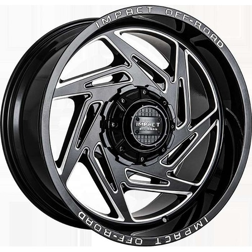 Impact Off-Road 830 Gloss Black Milled Photo