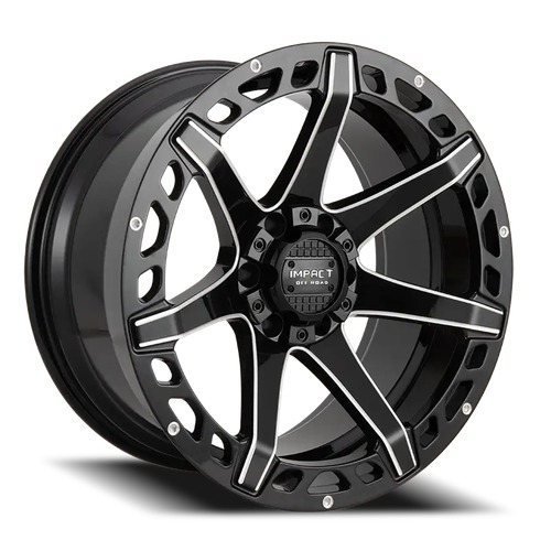 Impact Off-Road 904 Gloss Black Milled Photo