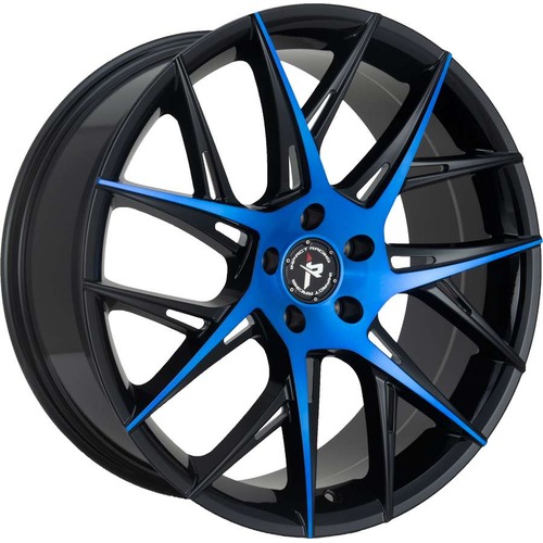 Impact 603 Gloss Black W/ Blue Machined Face Photo