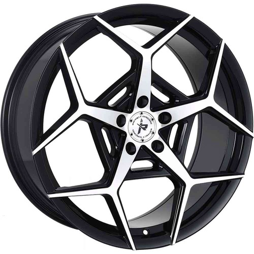 Impact 607 Gloss Black Machined Photo