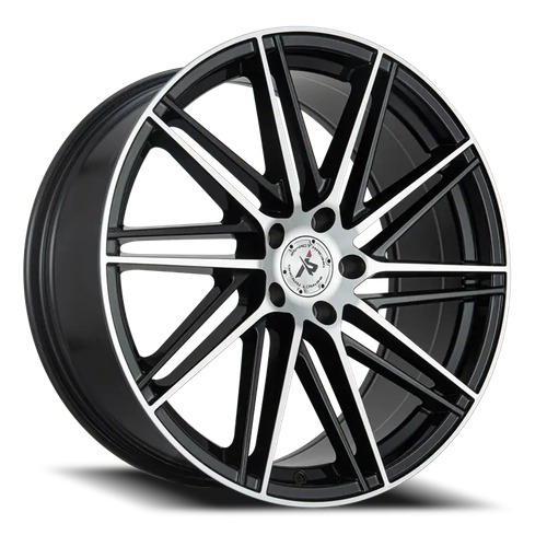 Impact 609 Gloss Black Machined Photo