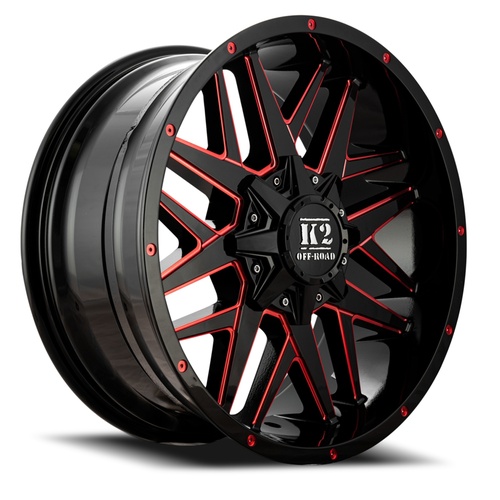 K2 Mayhem K15 Black W/ Red Milling - Part Number K15209655135+00RML K2 Mayhem K15 Black W/ Red Milling Photo