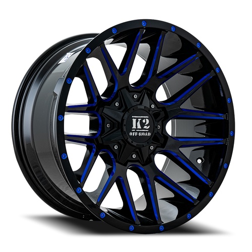 K2 Venom K18 Black W/ Blue Milling - Part Number K182010545127-12BML K2 Venom K18 Black W/ Blue Milling Photo