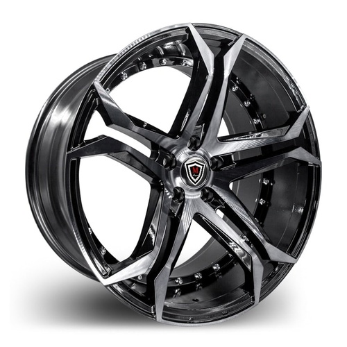 Marquee Wheels M3284 Black Machined Photo