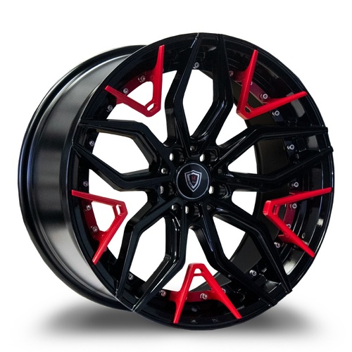 Marquee Wheels M3371 Black & Red Photo