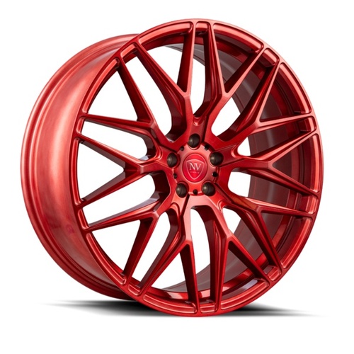 NV Wheels Nv1 Brushed Red - Part Number NV12295112+35BRUSHEDRED NV Wheels Nv1 Brushed Red Photo