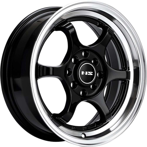 NS Wheels NS1202 Gloss Black with Machined lip
