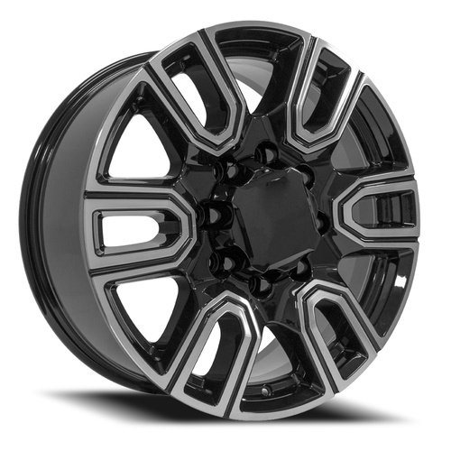 OE Wheels Cv96A Black Machined Photo