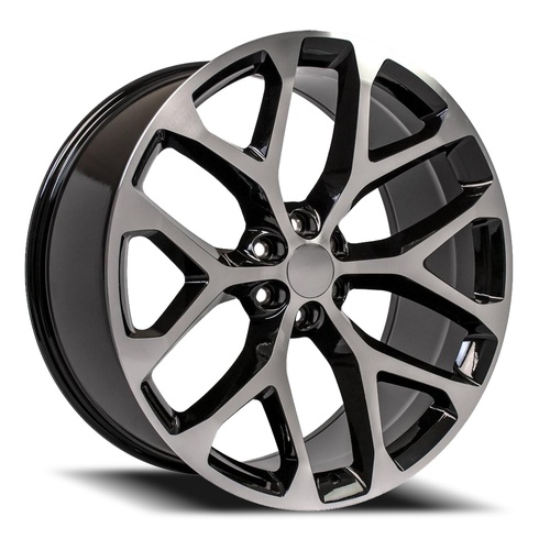 OE Wheels Cv98B Black Machined Photo