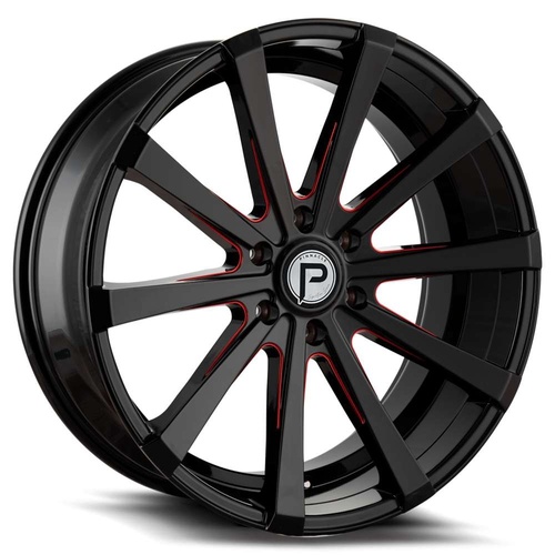 Pinnacle Royalty P100 Black W/ Red Milling - Part Number P100226139-30RML Pinnacle Royalty P100 Black W/ Red Milling Photo
