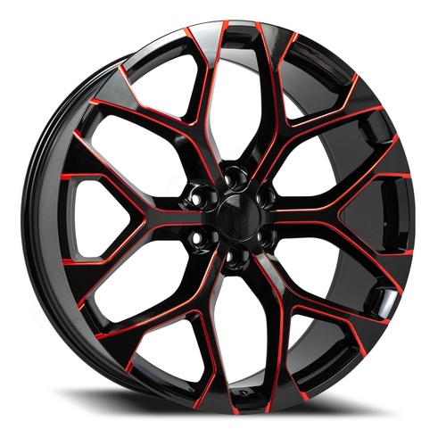 Replica 1 G09 Gloss Black Red Milled Photo