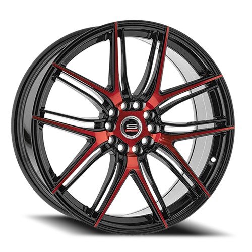 Spec-1 Sp-56 Gloss Black & Red Machined - Part Number SP-5617753242BMR Spec-1 Sp-56 Gloss Black & Red Machined Photo