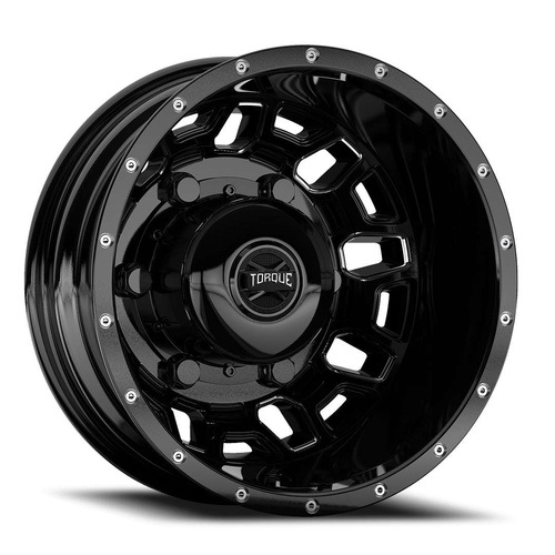Torque Wheels Tw514C Rush Dually Gloss Black W/ Milled Spokes Photo