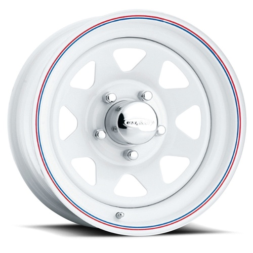 US Wheel 8-Spoke Bright White Photo