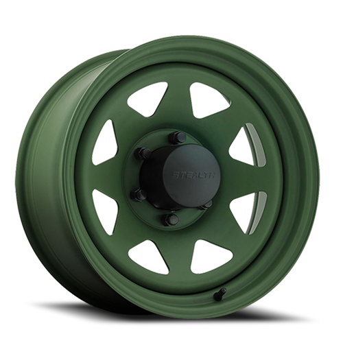 US Wheel 8-Spoke Camo Green - Part Number 704-7760PCG US Wheel 8-Spoke Camo Green Photo