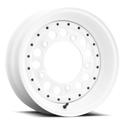 US Wheel Vw Modular With Rivets Gloss White - Part Number 930-5854RWR US Wheel Vw Modular With Rivets Gloss White Photo
