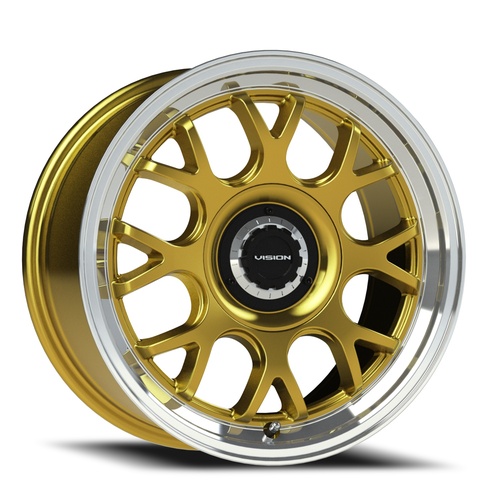 Vision Offroad Alpine 478 Gold With Machined Lip Photo