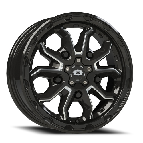Vision Offroad Korupt 410 Gloss Black Milled Spoke - Part Number 410-7680GBMSR Vision Offroad Korupt 410 Gloss Black Milled Spoke Photo
