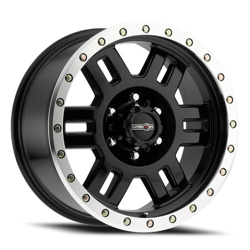 Vision Off-Road Manx 398 Black Machined Lip - Part Number 398-5865GBML-19 Vision Off-Road Manx 398 Black Machined Lip Photo