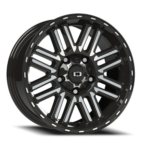 Vision Offroad Nexus 348 Gloss Black Machined Face Photo