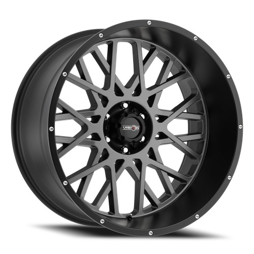 Vision Off-Road Rocker 412 Anthracite with Satin Black Lip