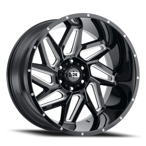 Vision Off-Road Spyder 361 Gloss Black Milled Spoke