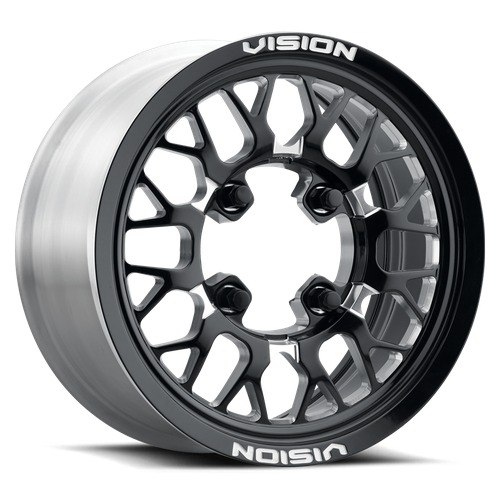 Vision Off-Road Storm 346 Gloss Black Milled Spoke