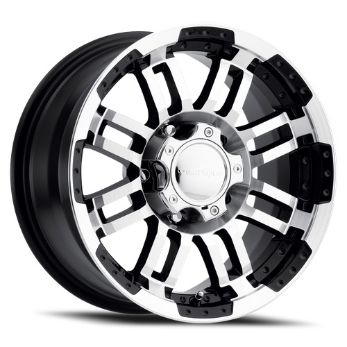 Vision Off-Road Warrior Trailer 375 Gloss Black Machined Face