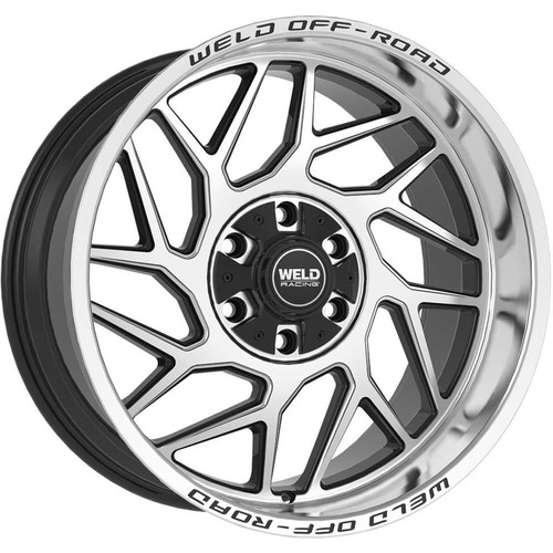 Weld Off-Road Fulcrum Gloss Black Machined