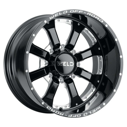 Weld Off-Road Granada Eight Gloss Black Milled