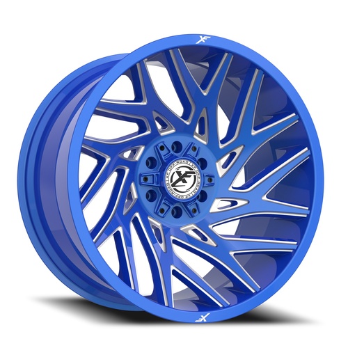 XF Offroad Xf-229 Anodized Blue & Milled - Part Number XF-229209061351397+12ABM XF Offroad Xf-229 Anodized Blue & Milled Photo