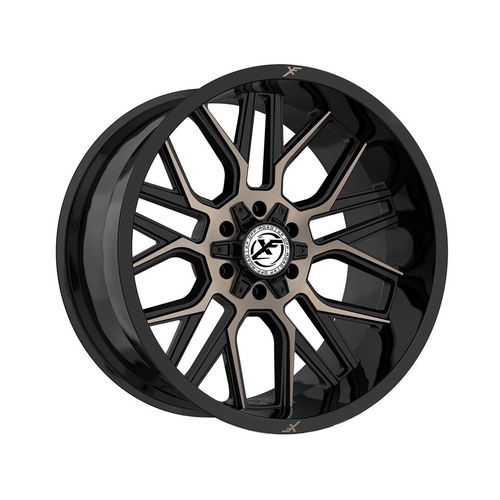 XF Offroad Xf-235 Gloss Black & Bronze Milled - Part Number XF-235261251271397-44GBZM XF Offroad Xf-235 Gloss Black & Bronze Milled Photo