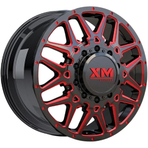 Xtreme Mudder Xm-900 Black W/ Red Milling - Part Number XM900F24825102251051701BRM Xtreme Mudder Xm-900 Black W/ Red Milling Photo
