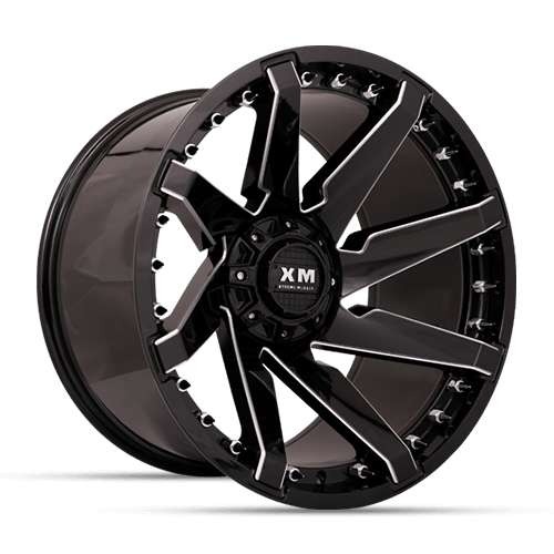 Xtreme Mudder XM301 Gloss Black Milled Photo