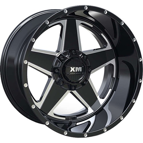 Xtreme Mudder Xm-315 Gloss Black Milled