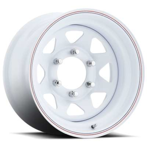 Allied 80 Series 8-Spoke White With Red and Blue Pinstripe Photo