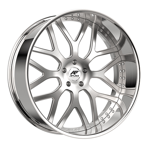 Amani Street Allora Brushed W/ Chrome Lip