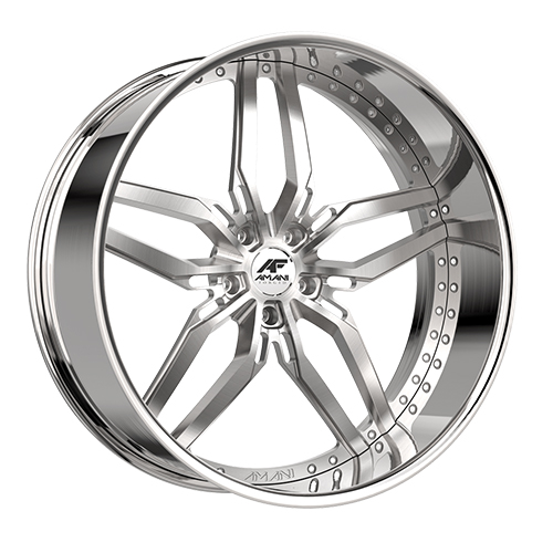 Amani Street Drift Brushed With Chrome Lip - Part Number DRI261062018R5BCR Amani Street Drift Brushed With Chrome Lip Photo