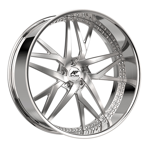 Amani Street Ikon Brushed With Chrome Lip - Part Number IKO269320L82F1BCR Amani Street Ikon Brushed With Chrome Lip Photo