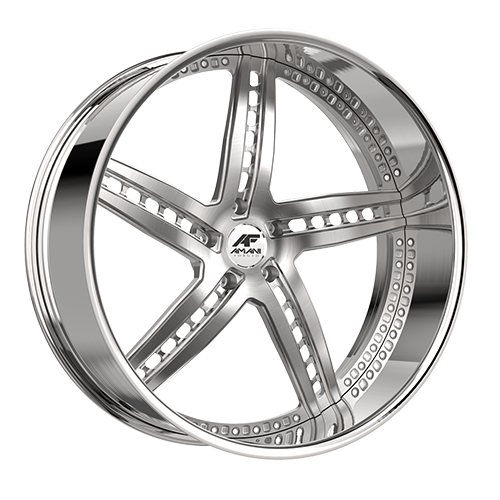 Amani Street Monero Brushed With Chrome Lip - Part Number MON2610520L82F5BCR Amani Street Monero Brushed With Chrome Lip Photo