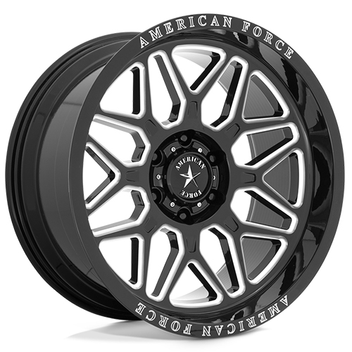 American Force AC001 Rush Gloss Black Milled - Part Number AC001BB22106318N American Force AC001 Rush Gloss Black Milled Photo