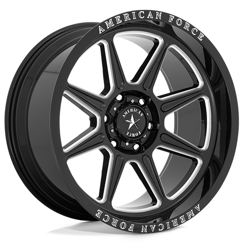 American Force AC002 Trail Gloss Black Milled - Part Number AC002BB22106318N American Force AC002 Trail Gloss Black Milled Photo